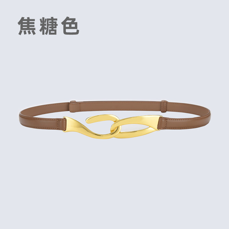 Wholesale leather belt hook buckle belt with formal wear free punch belt